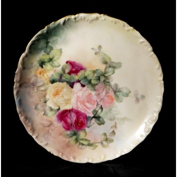 Антикварная тарелка Розы Limoges