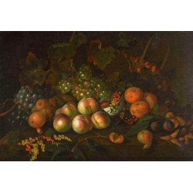 Старинный натюрморт  с фруктами художник Ван де Меер