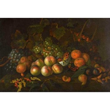 Старинный натюрморт  с фруктами художник Ван де Меер