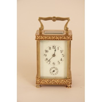 Антикварные французские часы-каретники