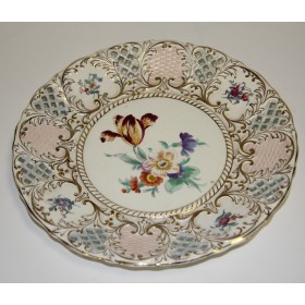 Старинная тарелка с ручной росписью Franz Menlen Royal Bonn