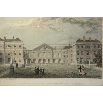 Продается викторианская антикварная гравюра Виды Англии Hospital