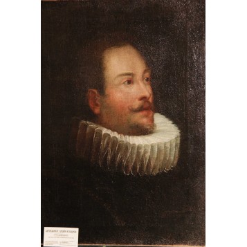 Антикварная картина "Портрет вельможи" XVII век