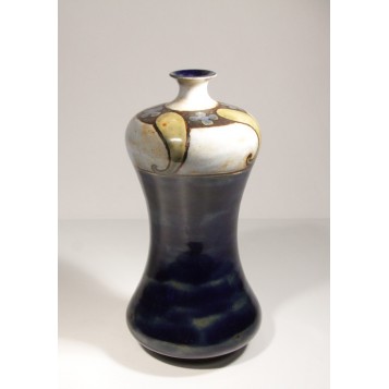 1860 Антикварная ваза Англия, Роял Долтон Синяя волна