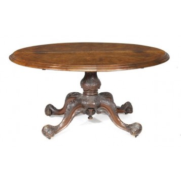 Старинный стол с откидывающейся столешницей,Англия, XIX век