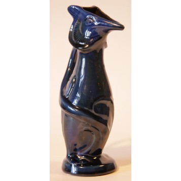Антикварная ваза "Голубая птица" английская керамика Brannam