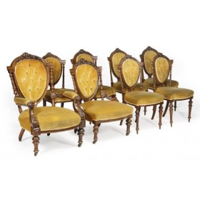 Старинный набор мягкой мебели Викторианской эпохи