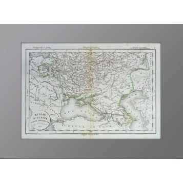 Европейская Россия. Часть Южная. 1831 год. Антикварная карта. Деламарш
