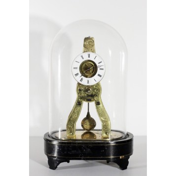 Миниатюрные старинные французские часы скелетоны купить в подарок и в интерьер