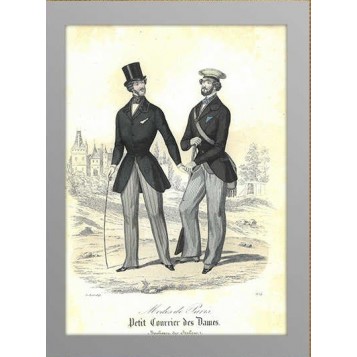1845 Мужская мода Август