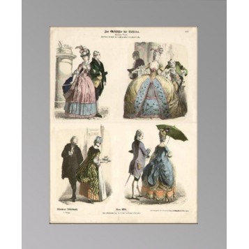 1890 Мода второй трети XVIII века
