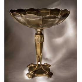 Антикварная латунь, старинная ваза для фруктов Ханс Петер