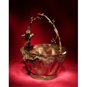 Купить антиквариат в подарок Десертная вазочка Лоза, Франция 19 век