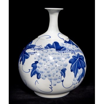 Антикварный китайский фарфор Старинная ваза фарфор Виноград