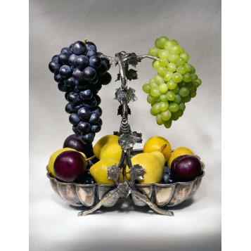 Антикварная сервировочная ваза - Виноград, старинные вещи в подарок