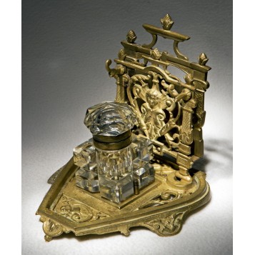 Купить старинный чернильный прибор Наполеон III в подарок