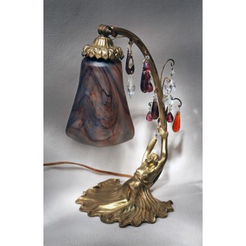 Антикварная лампа Vianne, старинное стекло Модерн