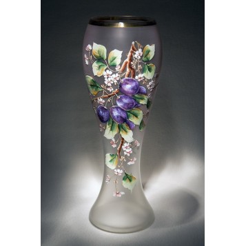 Антикварная ваза из старинного муранского стекла Сливы в подарок