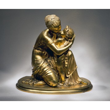 Антикварная скульптура - Венера и Амур Auguste Moreau