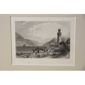 Антикварные гравюры на тему-"Морские пейзажи с кораблями",Англия, XIX век