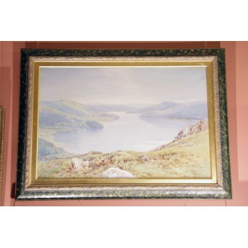 Антикварная картина Пейзаж озера Windermere художника Фредерик Такер (Frederick Tucker)