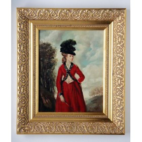 Старинный портрет Леди Уорсли художника Эдварда Роуза