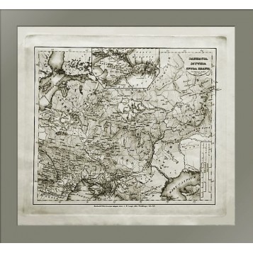 Антикварная карта "Сарматия и Тартария пустынная"
