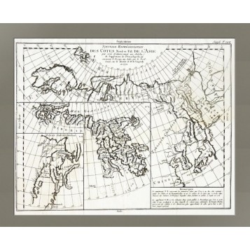 Антикварная карта "Северный морской путь"