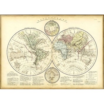 Антикварная карта мира