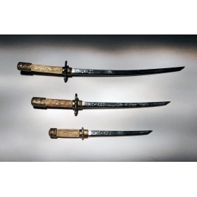 Старинный набор ножей для писем Самурай