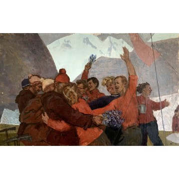 Картина А.Т. Гапоненко Покорители вершин