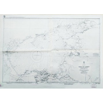 Антикварная морская карта Азовского моря