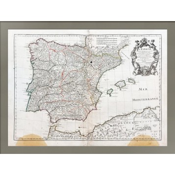 Карта Испания и Португалия