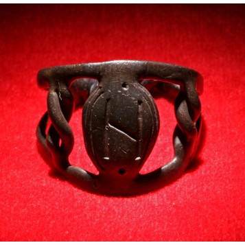 Антикварное кольцо скандинавского Тула Hagalaz