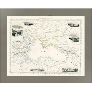 Карта Черного моря 1855 года выпуска