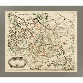 Карта Владения Царя или Великого Князя Белой Руси или Московии