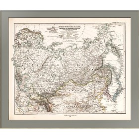 Карта Российской Империи, Монголии, Персии и Китая