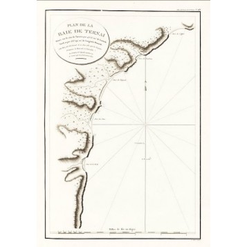 Старинная карта Пролив Терней