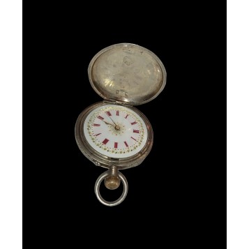 Антикварные швейцарские серебряные часы