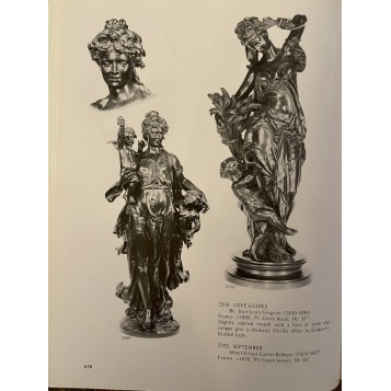 Бронзовая скульптура аллегория осени "Сентябрь" от ALBERT -ERNEST CARRIER- BELLEUSE