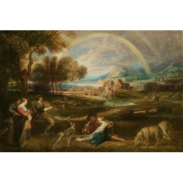 Копия с картины Рубенса Пейзаж с радугой