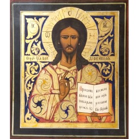 Старинная икона Христос Вседержитель