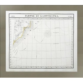 Карта части Камчатки. Экспедиции Беринга, Биллингса и Сарычева