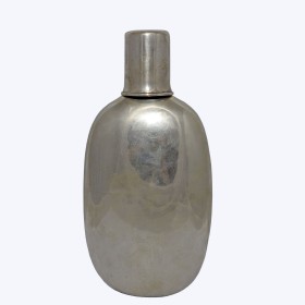 Старинная серебряная фляжка со стаканчиком