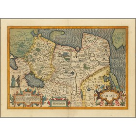 Старинная карта Тартарии Хондиуса