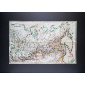 Старинная карта Азиатской части Российской империи
