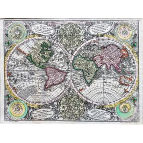 Антикварная карта мира. Зейтер