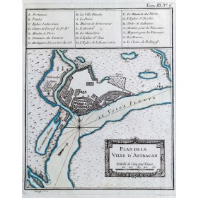 Старинный план Астрахани, 1764 г.
