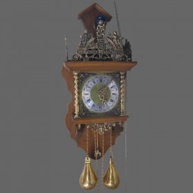 Настенные часы Franz Hermle с гирями-грушами, 1970 г.