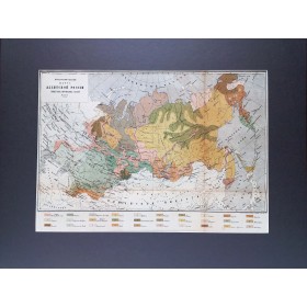 Этнографическая карта Азиатской России, Туркестана и Киргизских степей, 1874 г.